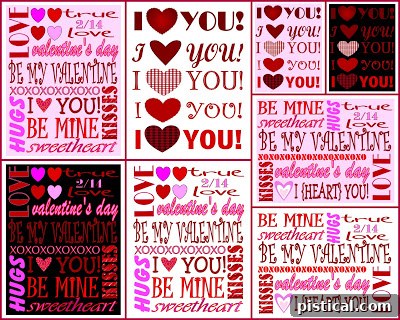 Sweetheart Popcorn Bites 18 Selection of 8 Valentine's Day printables.