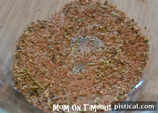 Bowl of mixed spices and seasonings.
