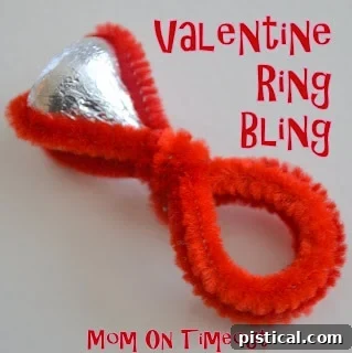 Another adorable shot of a child's hand proudly displaying their handmade candy ring.