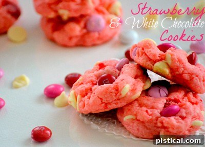 Easy and delicious Strawberry Cake Mix Cookies Recipe, perfect for Valentine's Day baking.