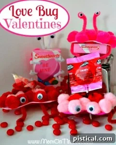 Adorable Love Bug Valentines, a creative and easy craft for kids to give to friends.