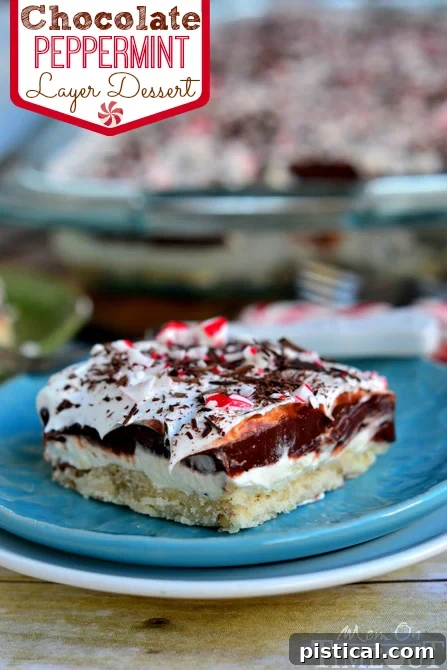 Chocolate Peppermint 4 Layer Dessert | MomOnTimeout.com #chocolate #peppermint #dessert Chocolate Peppermint 4 Layer Dessert | MomOnTimeout.com #chocolate #peppermint #dessert