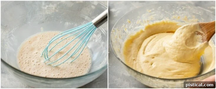 Pillowy Soft Homemade Crescent Rolls 4 Crescent roll dough rising in a bowl, ready for shaping