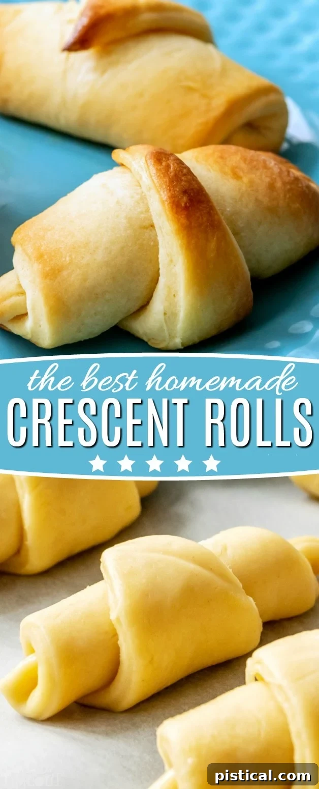 Pillowy Soft Homemade Crescent Rolls 10 A collage of homemade crescent rolls at various stages, from dough to golden perfection, ready to be enjoyed as a holiday staple.