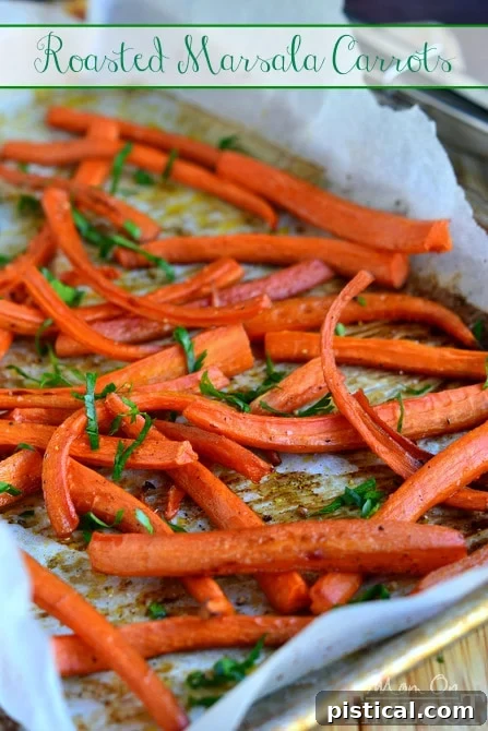 Roasted Marsala Carrots for Dinner Deliciously sweet and savory Roasted Marsala Carrots, a perfect family-friendly side dish.