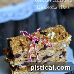 A small image of the finished Cherry Almond Granola Bars.