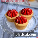 Red Velvet Cheesecake Cookie Cups - thumbnail