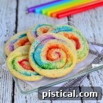 Rainbow Pinwheel Cookies