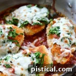 20 Minute Skillet Chicken and Spinach Parmesan ready to serve