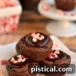 Peppermint Chocolate Truffle Cookie Cups Recipe Image