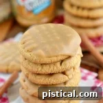 Maple Cinnamon Glazed Peanut Butter Cookies