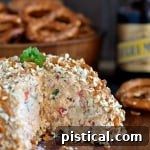 The ultimate Bacon Ranch Beer Cheeseball, a creamy and savory party appetizer.