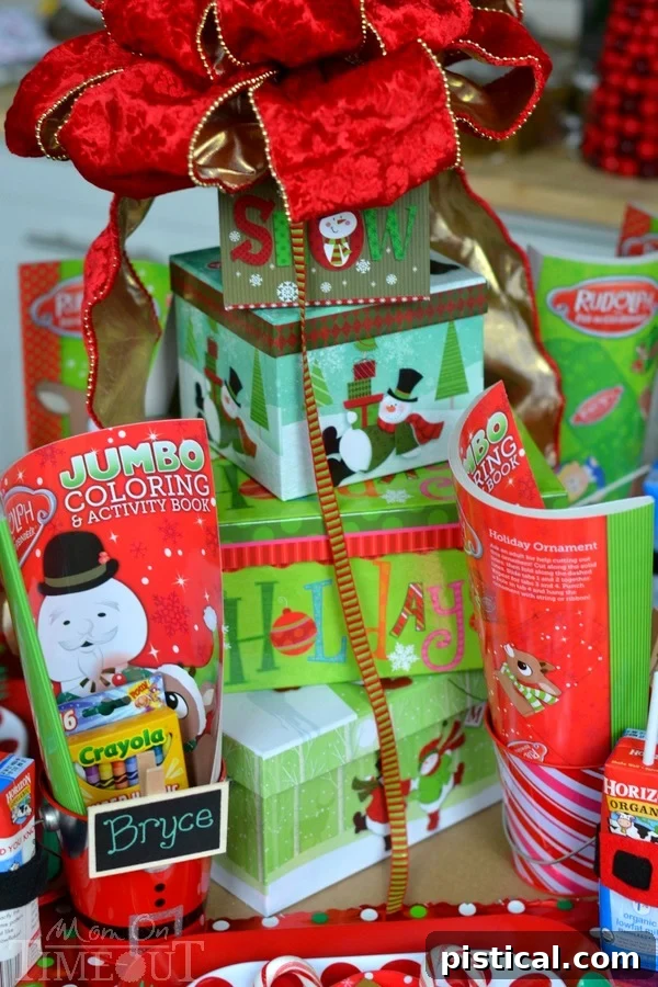 The BEST Kids Christmas Table EVER! This table will have everyone wishing they were a kid again! | MomOnTimeout.com | #christmas #kids #craft #spon