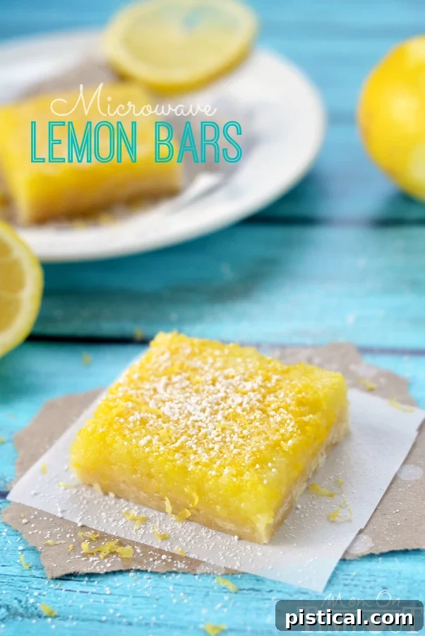 Delicious Microwave Lemon Bars recipe