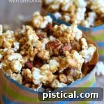 Salted Caramel Popcorn with Almonds