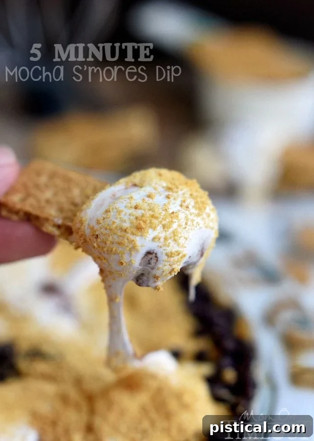 Mixing the mocha pudding base for the s'mores dip