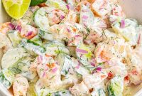 Cucumber and Shrimp Salad with Lemon-Dill Dressing